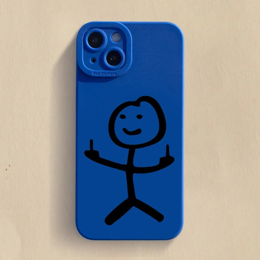 iPhone Case "IDGAF" Blue